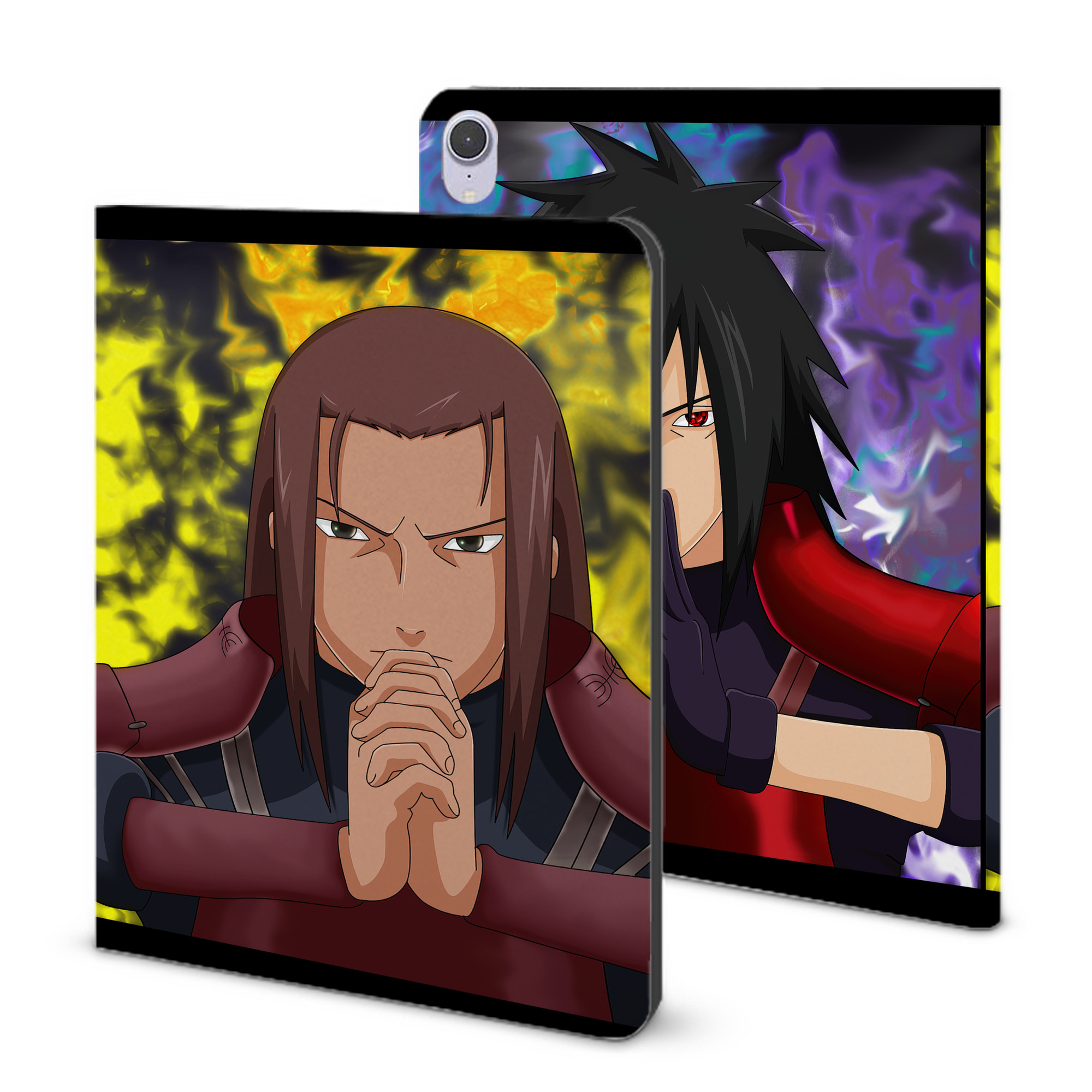 （画像用） NARUTO -ナルト- NARUTO -ナルト- 疾風伝 IPad ケース ブック型 PUレザー TPU 耐衝撃 軽量 薄型 ペン収納なし 全面保護 IPad 各モデル対応